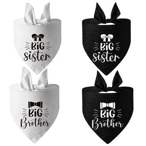 Tanpopo promocionado a Big Brother Bandana Dog Bufanda Baberos <span class=keywords><strong>Funny</strong></span> Big Sister Print Accesorios para mascotas Custom Dog <span class=keywords><strong>Bandanas</strong></span> al por mayor - Product Image 1