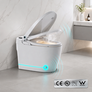 Inodoros Inteligentes Modernos para Hotel, Montados en el Suelo, de Cerámica Electrónica, Automáticos, Juego de Inodoros Inteligentes para Baño - Product Image 1