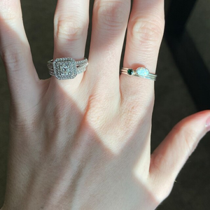 Dainty Nhẫn Đá Opal Hình Bầu Dục Nhẫn Đá Opal 18K Mạ Vàng S925 Cho Nam - Product Image 5