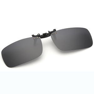 <b>Clip</b>-On Sunglasses Resin Lens UV400 Lightweight Flip-Up Design For Eyeglasses Parts - Product Image 2