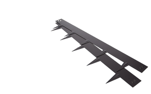 Bordure paysagère Art Déco en acier Corten de 10 pouces de hauteur, durable, imperméable et résistante aux intempéries, idéale pour les parterres de fleurs extérieurs - Product Image 2