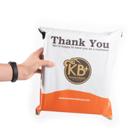 Sac d'expédition en poly imprimé personnalisé cosmétique de remerciement emballage biodégradable sac d'expédition pour chemises vestes sweatshirts vêtements