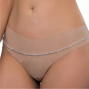 Trendy Women's Silver Alloy Belly <b>Chains</b> Pendant Rhinestone Body Jewelry for Women Party Beach Accessories - Product Image 2