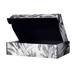 2023 Top khóa CuộN cuối tùy chỉnh đồng bằng bóng hộp màu easyfold Đen Đá Cẩm Thạch vận chuyển bưu phẩm hộp cho hijab - Product Image 2