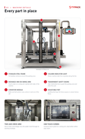 TYPACK Manipulateur automatique à portique 2 axes, Emballeuse de cartons, Machine d'emballage robotisée rapide à deux axes pour l'emballage de bouteilles dans des boîtes