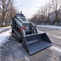 YW 1ton Mini Skid Steer Loader dengan Bucket Sempit 820 mm