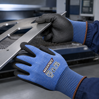 Gants de travail MaxiPact 13G ANSI A2 résistants aux coupures et à l'abrasion, HPPE, enduits de nitrile sablé, antidérapants, pour la construction et la sécurité