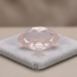 10X20mm Marquise Cut Natural ROSE QUARTZ IGI Certified Wholesale Factory Price High Quality Faceted Loose Gemstone 10.00 Carat - Product Image 4