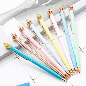 Supply New Creative Cute Crown Metal Ballpoint <b>Pen</b> With Spinning Print Logo Custom Laser Engraved for Stationery Office - Product Image 6