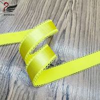 Vente en gros de bretelles de soutien-gorge élastiques brillantes double face en polyamide coloré de 23 mm, dentelle élastique picot pour lingerie