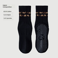 Chaussettes de yoga sans couture à rayures léopard, antidérapantes, professionnelles, mi-mollet, pour femmes, pour le fitness, le pilates, les entraînements en salle, la gym, été
