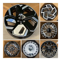 Roues forgées 5x108 19 20 21 22 24 pouces jantes rayons noirs roues de voiture de course en alliage personnalisé disque pour Zeekr 001 007X009 Lynk Co