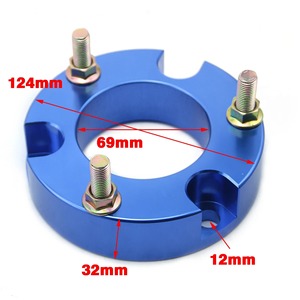 Entretoises de roue en alliage d'aluminium 32 mm pour Toyota Vigo Hilux Revo Fortuner, suspension avant, bleu - Product Image 1