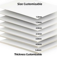 Various Width White Cardboard Stock Paper Hard Card C1s 180g 200g 230g 260g 300g White Cardboard Paper for Packaging