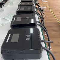 Chargeur mural pour véhicule électrique AC Type 2 GBT 7KW 11KW 22KW avec OCPP, équilibrage dynamique de la charge, RFID, application intelligente, câble de 5 m, station de recharge