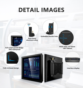 Cảm ứng Bảng điều chỉnh công nghiệp PC 10.4 12.1 15 17 <span class=keywords><strong>19</strong></span> inch nhúng Bảng điều chỉnh PC treo tường cảm ứng công nghiệp máy tính - Product Image 4