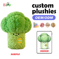 Peluche Légume Personnalisée Longue Broderie Oignon Vert Coton PP 20cm Jouets en Peluche Doux OEM Basés sur Votre Dessin