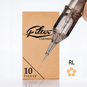 Vente en gros RL Round <span class=keywords><strong>Liner</strong></span> Cartouches de tatouage à membrane stérile à longue cône Filtres jetables de tatouage EZ certifiés CE 10 pcs/boîte - Product Image 1