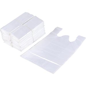 Clear T Shirt Grocery <b>Bags</b> 800 Count Plastic Disposable For Cooking <b>Packing</b> Storage - Product Image 2