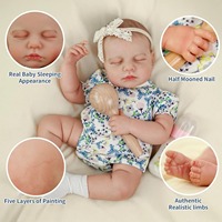 Poupée Reborn réaliste de 20 pouces en vinyle souple, jouet pour enfants, cadeau, vente en gros, personnalisable