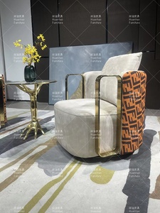 <span class=keywords><strong>Chaise</strong></span> d'appoint moderne en velours rembourré avec cadre en acier inoxydable doré en forme de O pour hôtel, maison, salon, <span class=keywords><strong>chaise</strong></span> longue - Product Image 6