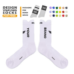 جوارب رياضية عالية المرونة من القطن المحبوك، جوارب رياضية للجري بتصميم مخصص، جوارب رياضية لكرة السلة مع شعار - Product Image 1