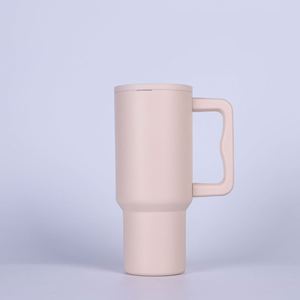40oz Car <b>Travel</b> H4.0 <b>Handle</b> Tumbler Vacuum <b>Mug</b> Lid Straw Non-Slip Base OEM ODM Custom Design - Product Image 2
