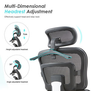 เก้าอี้ผู้บริหารจีน หมุนได้ พนักพิงสูง นั่งสบาย ตาข่ายระบายอากาศ ออกแบบตามหลักสรีรศาสตร์ พร้อมพนักพิงรองรับหลังส่วนล่าง - Product Image 4