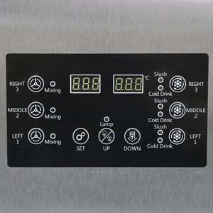 เครื่องทำน้ำสเลอร์สแตนเลส3ถัง15L 3 1200W สำหรับการค้าเครื่องทำเครื่องดื่มแช่แข็ง - Product Image 4