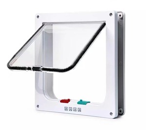 <span class=keywords><strong>Porte</strong></span> pour animaux de compagnie automatique à 4 modes de verrouillage, silencieuse, pour chiots, chiens et chats, pour fenêtre, verre, bois, plastique, métal, vente en gros d'accessoires pour animaux de compagnie - Product Image 4