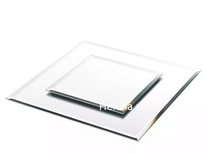 <span class=keywords><strong>Plateau</strong></span> miroir biseauté pour <span class=keywords><strong>décoration</strong></span> intérieure, 20, 25, 30, 35, 40, 50 cm, rond ou carré, pour bougies, centres de table de mariage - Product Image 5