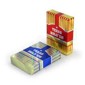 Design de casino fabriqué Texas Holdems <span class=keywords><strong>Poker</strong></span> Cards Edition Cartes à jouer personnalisées imprimées au laser holographiques imprimées sur mesure - Product Image 5