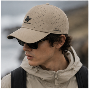 Gorra de Béisbol Deportiva de Lujo, Transpirable, con Perforaciones Láser, Unisex, para Todas las Temporadas, Elegante, de Chifón, Color Caqui Arena - Product Image 3