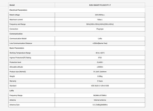 Deye เครื่องวัด SUN-SMART-TX01ไฟฟ้าไร้สายสามเฟส, เครื่องวัดพลังงานไฟฟ้าไร้สายสำหรับ PV - Product Image 5