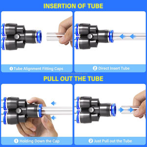 PW Haute Qualité Maxiworld Pneumatique Push-in Réducteur Y 100% <span class=keywords><strong>Test</strong></span>é Laiton/Cuivre/Plastique Raccords <span class=keywords><strong>de</strong></span> tuyaux d'air avec raccord fileté - Product Image 4
