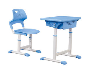 Table d'étudiant de l'école primaire et secondaire Mobilier de salle de classe Ensemble de bureau et de chaises de luxe à hauteur réglable - Product Image 4