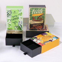 Boîte d'emballage cadeau de café naturel en carton personnalisé avec protection de l'environnement boîte cadeau à tiroir de luxe de haute qualité avec logo de boîte à café