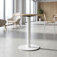 Base de table en métal Wekis, fer, acier inoxydable, finition par transfert thermique, pour restaurant, café, mobilier de salle à manger