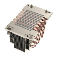 Dissipateur thermique multiplateforme 5 caloducs Nouveau refroidisseur d'air pour serveur 2U Refroidisseur de processeur pour ordinateur Radiateur en cuivre pour SP6 AMD TDP 350W