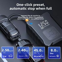 Portable High-Power Electric Car Air Pump & Tire Inflator ABS Material Digital Display Multi-Functional for SUVs Sedans More