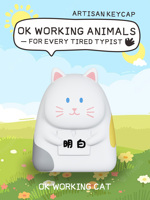 Oshid Custom Blind Box Cute 3D Animal Toy Keycap for Clicker Keychain - for Custom Keycaps Mechanical Keyboard