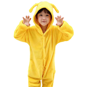 Niños Niñas Pijamas de animales de dibujos animados Pegasus <span class=keywords><strong>Penguin</strong></span> Koala Pikachu Conjuntos Para Nios Niños Terno Pijamas de franela cálida - Product Image 5