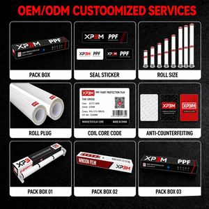 ฟิล์มใสกันรอย XP3M สำหรับตกแต่งรถยนต์ Ferrari สีแดง OEM เงาแบบ TPU ความหนา 7.5 มิล ซ่อมแซมตัวเองได้ ป้องกันรอยขีดข่วน ป้องกันสีเหลือง ติดตั้งแบบเปียก - Product Image 5