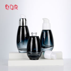 Thick And Durable Gradient Glass Oil <b>Pump</b> <b>Bottle</b> 30ml 45ml Body Oil <b>Pump</b> <b>Bottle</b> Black Oil Serum <b>Bottle</b> with Safety <b>Pump</b> Cap - Product Image 1