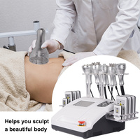 Appareil portable professionnel 8-en-1 pour la perte de poids, 80k 40k R1f, machine à cavitation et vide pour le raffermissement cutané, le drainage lymphatique et le massage mammaire