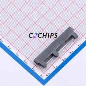 SATA-001-M22S1BY-C Hard Drive Connector (SAS/SATA/M.2) SMD Connector SATA Male 22P Clamp Plate - Product Image 2