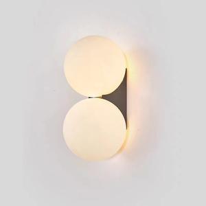 Lámpara de Pared de Diseño Moderno Estilo Nórdico, Bola de Cristal Minimalista Única con Cuerpo de Hierro para Dormitorio, Pasillo y Otros Espacios - Product Image 1