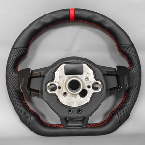 Volante Deportivo Personalizado para VW <span class=keywords><strong>Volkswagen</strong></span> Golf R GTI GTD GTE MK6 MK7 7.5 Touareg <span class=keywords><strong>Beetle</strong></span> Polo - Product Image 6