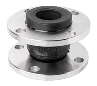 Raccord flexible à bride EPDM PN10 PN16 DN500, compensateur à soufflet en acier inoxydable, joint de dilatation en caoutchouc à bride