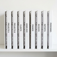 Classeur à 3 anneaux personnalisé sans PVC, durable, pour le classement de documents de bureau